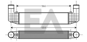 ElectroAuto 36A77002 - INTERCOOLER->APLICACION ORIGINAL FO