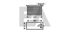 ElectroAuto 36A77016 - INTERCOOLER->APLICACION ORIGINAL AU