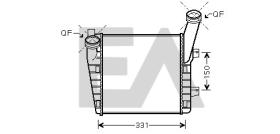 ElectroAuto 36A77030 - INTERCOOLER->APLICACION ORIGINAL AU