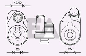 ElectroAuto 37G30001 - RADIADOR ACEITE->APLICACION ORIGINA