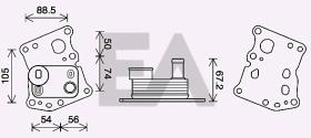ElectroAuto 37G50035 - RADIADOR ACEITE->APLICACION ORIGINA