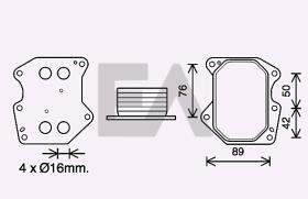 ElectroAuto 37G55005 - RADIADOR ACEITE->APLICACION ORIGINA