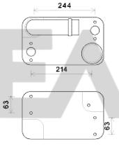 ElectroAuto 37G59007 - RADIADOR ACEITE RENAULT INDUSTRIAL