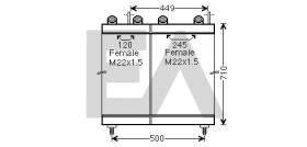 ElectroAuto 37G59008 - RADIADOR ACEITE->APLICACION ORIGINA
