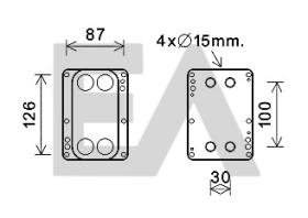 ElectroAuto 37G60007 - RADIADOR ACEITE->APLICACION ORIGINA
