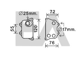 ElectroAuto 37G77023 - RADIADOR ACEITE->APLICACION ORIGINA