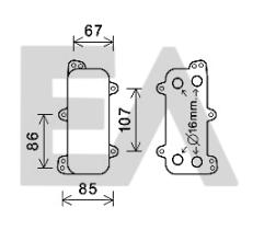 ElectroAuto 37G77025 - RADIADOR ACEITE VOLKSWAGEN