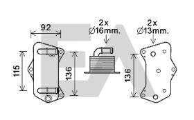 ElectroAuto 37G77028 - RADIADOR ACEITE VOLKSWAGEN
