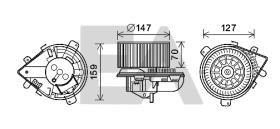 ElectroAuto 42A55016 - TURBINA HABITACULO PEUGEOT