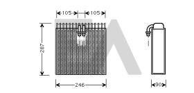 ElectroAuto 43B02002 - EVAPORADOR->APLICACION ORIGINAL AUD