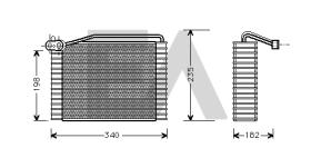 ElectroAuto 43B02003 - EVAPORADOR AUDI