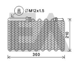 ElectroAuto 43B02011 - EVAPORADOR AUDI