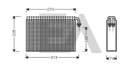 ElectroAuto 43B03001 - EVAPORADOR ALFA ROMEO
