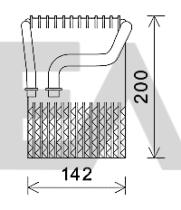 ElectroAuto 43B07010 - EVAPORADOR->APLICACION ORIGINAL BMW