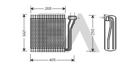ElectroAuto 43B12002 - EVAPORADOR->APLICACION ORIGINAL CHR