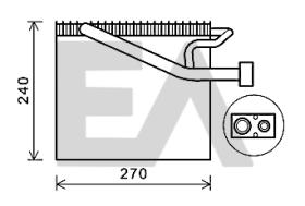 ElectroAuto 43B12008 - EVAPORADOR->APLICACION ORIGINAL CHR