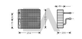 ElectroAuto 43B22004 - EVAPORADOR FORD