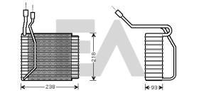ElectroAuto 43B22007 - EVAPORADOR->APLICACION ORIGINAL FOR