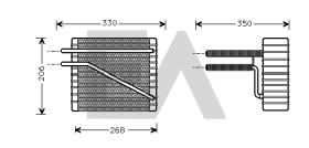 ElectroAuto 43B22008 - EVAPORADOR VOLKSWAGEN