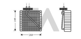 ElectroAuto 43B22009 - EVAPORADOR VOLKSWAGEN