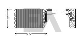 ElectroAuto 43B50001 - EVAPORADOR MERCEDES BENZ