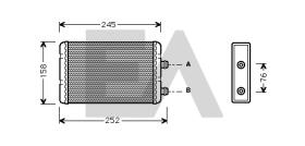 ElectroAuto 45C25018 - RADIADOR CALEFACCION LANCIA