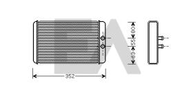 ElectroAuto 45C25022 - RADIADOR CALEFACCION PEUGEOT