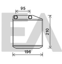 ElectroAuto 45C25025 - RADIADOR CALEFACCION VAUXHALL