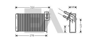 ElectroAuto 45C60003 - RADIADOR CALEFACCION RENAULT