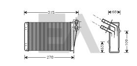 ElectroAuto 45C60015 - RADIADOR CALEFACCION RENAULT