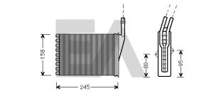 ElectroAuto 45C60026 - RADIADOR CALEFACCION RENAULT