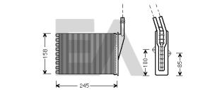 ElectroAuto 45C60027 - RADIADOR CALEFACCION RENAULT