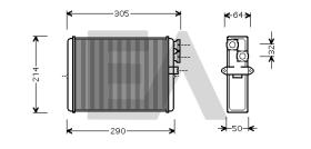 ElectroAuto 45C78009 - RADIADOR CALEFACCION VOLVO