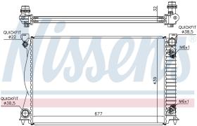 Nissens 60233A - RADIADOR AUDI A 6 / S 6 (C6) (04-)