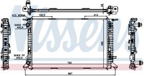 Nissens 60321 - RADIADOR AUDI A 4/S 4(B8)(07-)1.8 T