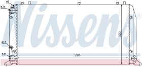 Nissens 604361 - RADIADOR AUDI 80/90(B3)(86-)2.0 I