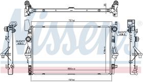 Nissens 606021 - RADIADOR MERCEDES VITO III W 447 (1