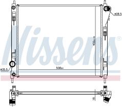 Nissens 606120 - RADIADOR NISSAN JUKE(F15)(10-)1.2 D