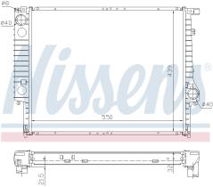 Nissens 60619A - RADIADOR BMW 3 E30(82-)324 D