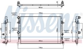 Nissens 606218 - RADIADOR VOLKSWAGEN GOLF VII SPORTS