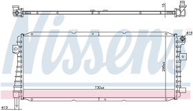 Nissens 606557 - RADIADOR FORD ESCAPE I (00-) 2.3 HY
