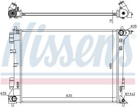 Nissens 606603 - RADIADOR HYUNDAI TUCSON(TL)(15-)1.6