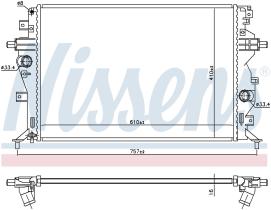 Nissens 606607 - RADIADOR HYUNDAI IONIQ (16-) 1.6 GD