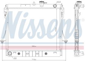 Nissens 606649 - RADIADOR CHEVROLET COLORADO I(04-)5
