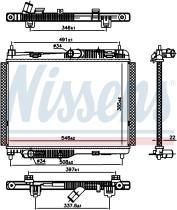 Nissens 606662 - RADIADOR FORD TRANSIT/TOURNEO COURI