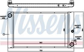 Nissens 60762 - RADIADOR BMW 7 E65-E66-E67-E68(01-)