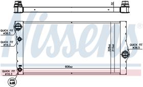 Nissens 60769 - RADIADOR BMW 6 F06-F12-F13(09-)640D