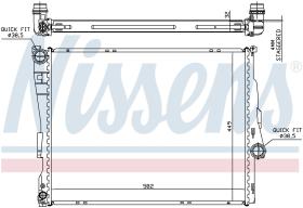 Nissens 60782A - RADIADOR BMW Z4 E85-E86(02-)M 3.2 I