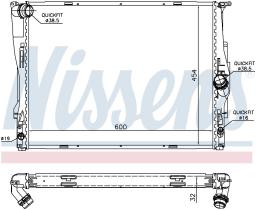 Nissens 60786A - RADIADOR BMW X1 E84(09-)X1 28IX