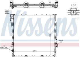 Nissens 60787A - RADIADOR BMW X5 E53(00-)X5 3.0D